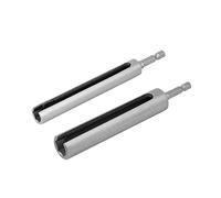 QUARKZMAN 10mm 13mm Hexagonal Tuerca Enchufe Ranurada Extensión Conductor taladro Adaptador 135mm Largo