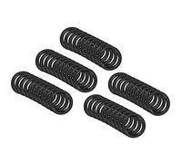 QUARKZMAN 10mm x 6mm x 2mm Nitrilo Goma Juntas Tóricas x 50uds Redondo Junta Arandela para Grifo Plomería Reparación Sellado Conexión [Negro]