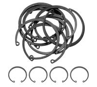 QUARKZMAN 10Pcs 2-3/8" (60mm) Anillo De Retención Interno Circlip, 65 Mn Acero Para Muelles Anillos De Retención Internos C-Clips Para Ejes Con Ranuras Y Pernos, Negro