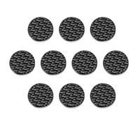 QUARKZMAN 10pcs 24L Botones Redondos De Metal 15mm 5/8" Aleación De Zinc Textura De Cuadrícula Costura Reemplazo Para Decoración De Ropa Accesorios DIY, Negro Mate