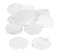 QUARKZMAN 10pcs 40mm Tapones para Orificios de Bisagra, Cubierta de Agujeros Tapas Redondas de Orificio Oculto de Plástico Tapa de Inserción para Muebles Armario Gabinete, Blanco