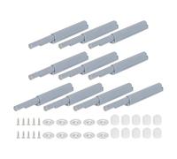 QUARKZMAN 10Pcs Amortiguadores Magnéticos de Puerta de Muebles para Cierre Suave, Amortiguador de Puerta de Repuesto, Cierre Puerta Topes de Velocidad, Gris