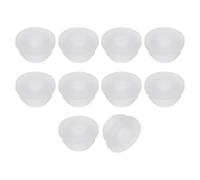 QUARKZMAN 10Pcs Arandelas De Goma 9mm Agujero De Taladro 6.2mm ID Agujero Arandela De Sombrero De Copa Tapón De Agujero De Silicona Junta De Goma Protección Transparente