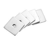 QUARKZMAN 10pcs Arandelas Soporte Placa Cuadrada M8x40x3mm Acero Inoxidable 304 Arandelas Placa Cuadrada Espaciador Almohadilla Plana Para Herrajes Sujeción