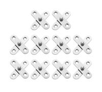 QUARKZMAN 10Pcs Bisagras Giratorias De 360 Grados, 57 x 16.3mm Eje Central De Acero Inoxidable Bisagra Oculta Para Puertas De Gabinete Abatibles De Cocina Hogar, Plateado