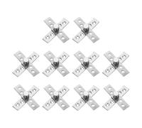 QUARKZMAN 10Pcs Bisagras Giratorias De 360 Grados, 75 X 18mm Eje Central De Acero Inoxidable Bisagra Oculta Para Puertas De Gabinete De Cocina En Casa, Plateado