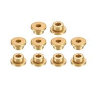 QUARKZMAN 10Pcs Brida Cojinetes de Manguito, 4mm ID x 8mm OD x 6mm Longitud, Casquillos de Bronce Sinterizado Autolubricantes
