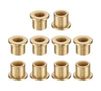 QUARKZMAN 10Pcs Brida Cojinetes de Manguito, 8mm ID x 12mm OD x 12mm Longitud, Casquillos de Bronce Sinterizado Autolubricantes