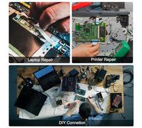 QUARKZMAN 10Pcs Cable Flexible Plano FFC 4 Pines Paso 0.5 Mm 150 Mm Cable Flexible FPC FFC Para LCD TV Audio De Coche Reproductor DVD Portátil (Tipo B)