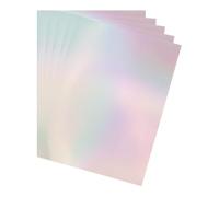 QUARKZMAN 10Pcs Cartulina Holográfica, 11.7" x 8" Hojas de Papel Iridiscente, Hojas de Tablero Reflectante Brillante para Envolver Regalos, Manualidades de Tarjetas Diy, Plateado