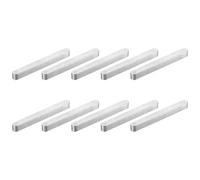 QUARKZMAN 10Pcs Chaveta De Extremo Redondo, 6x6x60mm Acero Inoxidable Profesional Chaveta Paralela Para Eje Para Industria Mecánica De Sujetadores