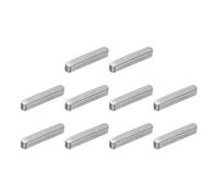 QUARKZMAN 10Pcs Chaveta Plana Con Extremos Redondeados, 3 X 3 X 18mm Acero Al Carbono Para Eje Paralelo, Chaveta Para Maquinaria Para Conexión De Fijación Tipo Eje
