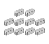 QUARKZMAN 10Pcs Chaveta Plana De Extremos Redondeados 5 x 5 x 12mm