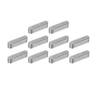 QUARKZMAN 10Pcs Chaveta Plana De Extremos Redondeados 5 x 5 x 20mm