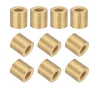 QUARKZMAN 10Pcs Cojinetes de Manguitos, 6mm ID x 12mm OD x 12mm Longitud, Casquillos Autolubricantes de Bronce Sinterizado