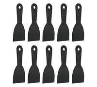 QUARKZMAN 10Pcs Espátula De enmasillar 3" Ancho Espátula De Plástico Flexible Herramienta Raspadora Para Pintura Para Cintas De Pared Seca Extender Pintura Rascar Pared Negro