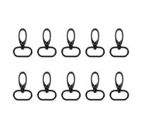QUARKZMAN 10Pcs Ganci Girevoli, Anello Ovale Da 0,98 Pollici Con Gancio A Pressione In Metallo Per Realizzazione Borse Portachiavi Cinture, xx