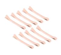 QUARKZMAN 10Pcs Horquillas Pequeñas para Muñecas 15mm/0.59in Horquillas Miniaturas De Metal Color Rosa-Naranja Horquillas Pasadores para Muñecas Suministros para Manualidades DIY Lazos