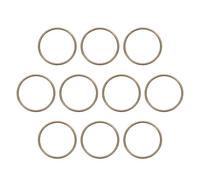 QUARKZMAN 10pcs Juntas Tóricas Metálicas, 40x3mm O Ring de Metal Multiuso Anilla Hebilla Redonda Aleación De Zinc Accesorio para Manualidades Bricolaje Costura Bolsa Cinturones, Cobre