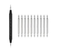 QUARKZMAN 10pcs Kit Barras Resorte Liberación Rápida Ancho 16mm Diámetro 1.5mm Pines Reemplazo para Correa Reloj Pines Eslabón Pulsera con Herramienta Extracción para Banda Reloj