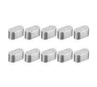 QUARKZMAN 10Pcs Llave de pluma de extremo redondo, 4x4x8mm Acero inoxidable Profesional Stock de llave paralela para eje de transmisión rápida Industria mecánica