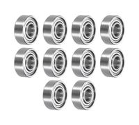 QUARKZMAN 10pcs MR83ZZ Rodamientos de Bolas de Ranura Profunda en Miniatura 3x8x3mm con Doble Blindaje para Motores Eléctricos, Electrodomésticos, Maquinaria de Jardín, P5 (ABEC 5)