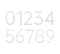 QUARKZMAN 10Pcs Números De Casa De 2 Pulgadas 0-9, Pegatinas Acrílicas Autoadhesivas Para Buzón O Puerta, Letreros De Dirección Para Oficinas Hoteles Apartamentos Jardín, Blanco Brillante