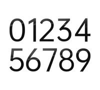 QUARKZMAN 10Pcs Números De Casa De 2 Pulgadas 0-9, Pegatinas Autoadhesivas Acrílicas Para Buzón O Puerta, Letreros De Dirección Para Oficina Hotel Apartamentos Jardín, Negro Brillante