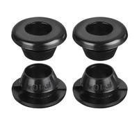 QUARKZMAN 10pcs Pasacables de Goma, Anillo de Ojal 10x8mm (Montaje Diámetro*ID) Tapones Goma Arandelas para Proteger Alambre, Enchufe Cortafuegos, Protección de Cables, Negro