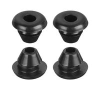 QUARKZMAN 10pcs Pasacables de Goma, Anillo de Ojal 5x3mm (Montaje Diámetro*ID) Tapones Goma Arandelas para Proteger Alambre, Enchufe Cortafuegos, Protección de Cables, Negro