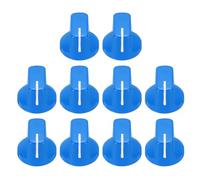 QUARKZMAN 10Pcs Perilla Azul Para Pedal De Efectos De Guitarra 9/16" Insertos De Plástico Para Perillas De Guitarra Eléctrica Para Control De Volumen De Amplificador Y Bajo