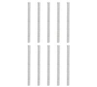 QUARKZMAN 10Pcs Resortes Compresión, 0.4mm Diámetro del Alambre x 3mm OD x 50mm Longitud 304 Muelles de Extensión de Acero Inoxidable para Bolígrafos, Talleres y Reparaciones Domésticas