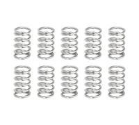 QUARKZMAN 10Pcs Resortes Compresión, 0.4mm Diámetro del Alambre x 3mm OD x 5mm Longitud 304 Muelles de Extensión de Acero Inoxidable para Bolígrafos, Talleres y Reparaciones Domésticas