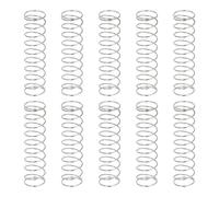 QUARKZMAN 10Pcs Resortes Compresión, 0.5mm Diámetro del Alambre x 9mm OD x 35mm Longitud 304 Muelles de Extensión de Acero Inoxidable para Bolígrafos, Talleres y Reparaciones Domésticas