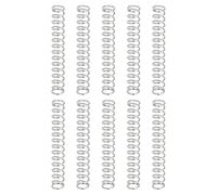 QUARKZMAN 10Pcs Resortes Compresión, 0.6mm Diámetro del Alambre x 5mm OD x 35mm Longitud 304 Muelles de Extensión de Acero Inoxidable para Bolígrafos, Talleres y Reparaciones Domésticas