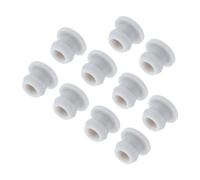 QUARKZMAN 10pcs Tapones de Cierre de Silicona, 8mm Tapón para Agujeros Silentblock Cubierta de Sellado Tapa Ciego Tipo Empotrado Redondo para Estantes Armarios Gabinete Muebles, Gris