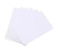 QUARKZMAN 10Pcs Tarjetas PVC En Blanco De Color, CR80 15 Mil Tarjetas Plásticas En Blanco Para Identificación Impermeable, Tarjetas De Crédito, Placas De Identificación, Blanco