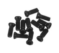 QUARKZMAN 10Pcs Tornillos Torx M2.5x7mm Cabeza Plana Redonda de Grado 12.9 con Llave de Tornillo Torx T8 para Reemplazar Cortadores de Insertos de Carburo, Negro