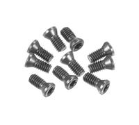 QUARKZMAN 10Pcs Tornillos Torx M3.5X9mm Cabeza Plana Redonda de Grado 12.9 con Llave de Tuerca T15 para Reemplazar Cortadores de Insertos de Carburo Torno CNC Herramienta Gris