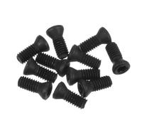 QUARKZMAN 10Pcs Tornillos Torx M4x10mm Cabeza Plana Redonda de Grado 12.9 con Llave de T15 para Reemplazar Cortadores de Insertos de Carburo en Herramientas de Torno CNC, Gris