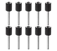 QUARKZMAN 10uds 3/8 Pulgadas Lijado Tambor Goma Mandriles 1/8 Pulgadas Vástago Lijado Manguito Soporte para Tambor Lijadora Giratoria Amoladora