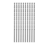 QUARKZMAN 10uds Extra Largas Taladros, 3mm HSS Taladro Taladro con Alta Velocidad Acero Recto Vástago 120mm Longitud para Metal Carpintería Plástico Aluminio Aleación