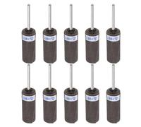 QUARKZMAN 10Uds Rollos de Papel de Lija Abrasivo de Grano 320, Vástago de 2.35 mm, Mangas de Tambor de Lijado, Cabezal de Rectificado para Carpintería, Vidrio Y Pulido de Metales