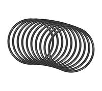 QUARKZMAN 110mm x 100mm x 5mm Nitrilo Goma Juntas Tóricas x 10uds Redondo Junta Arandela para Grifo Plomería Reparación Sellado Conexión [Negro]