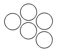QUARKZMAN 110mm x 100mm x 5mm Nitrilo Goma Juntas Tóricas x 5uds Redondo Junta Arandela para Grifo Plomería Reparación Sellado Conexión [Negro]