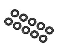 QUARKZMAN 11mm x 5mm x 3mm Nitrilo Goma Juntas Tóricas x 10uds Redondo Junta Arandela para Grifo Plomería Reparación Sellado Conexión [Negro]