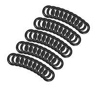 QUARKZMAN 11mm x 8mm x 1.5mm Nitrilo Goma Juntas Tóricas x 50uds Redondo Junta Arandela para Grifo Plomería Reparación Sellado Conexión [Negro]