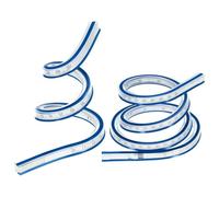 QUARKZMAN 12/36 Pulgadas 30/90cm Regla Curva Flexible que Puede Ser Doblada para Dibujo Costura Ingeniería, 2 Piezas, Azul