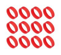 QUARKZMAN 12 Gomas De Silicona 20mm/0.8 Pulgadas Bandas Elásticas Rojo