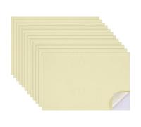 QUARKZMAN 12 Hojas De Papel Tapiz Miniatura para Casa De Muñecas, Piso De PVC Autoadhesivo, Decoración De Pared Mini para Casa De Muñecas 11.81 X 7.87 Pulgadas (Beige)